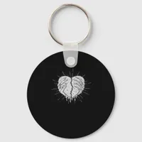Halloween Skeleton Hands With Heart Classic Style Keychain