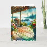 Happy Anniversary Honey | Pretty Lakehouse View Card