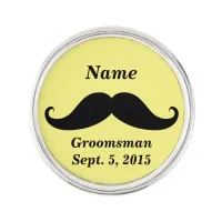 Groomsman Mustache Lapel Pin