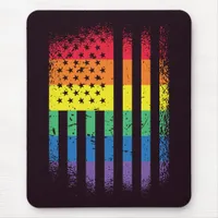 American Pride Grunge Mouse Pad