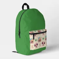 Adorable Dog Pattern  Printed Backpack