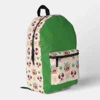 Adorable Dog Pattern  Printed Backpack