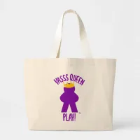 Yas Queen Play Epic Board Game Life  Large Tote Bag