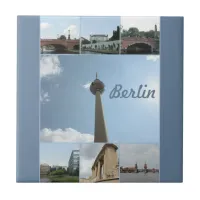 Berlin Architecture Photo Collage Ceramic Tile