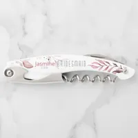 Dreamy Foliage Wedding Bridesmaid Burgundy ID817  Waiter's Corkscrew