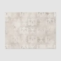 Ivory and White Ornate Butterfly Vintage Damask Tissue Paper