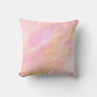 *~* Shades of Pink  Abstract Marble Iridescent Throw Pillow