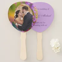 Fantasy landscape, tropic - photo wedding  hand fan