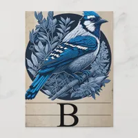 Vintage Flashcard B Bluebird Postcard