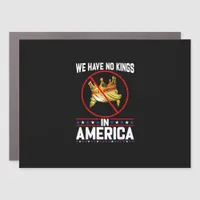 No Kings In America Save I Dissent Minimal Freedom Car Magnet