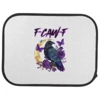 F-Caw-F Funny Raven Crow Spooky Season Halloween C Car Floor Mat