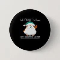 Let's Get Lit… With Christmas Lights! Christmas Cl Button