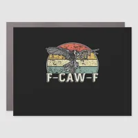 F-Caw-F Cow Funny Bird Vintage Sunset Funny Humor Car Magnet