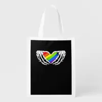 Pride - Pride Skeleton Hands With Heart 2 Classic Grocery Bag