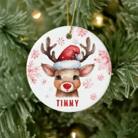 Custom Reindeer Christmas Ornament