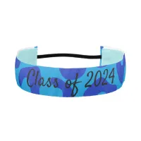 Blue Large  Leopard "class of..." Athletic Headband