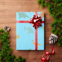 Dino Birthday Wrapping Paper – Kids