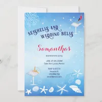 Seashells & Wedding Bells Beach Bachelorette Invitation