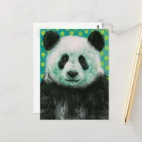 A beautiful panda bear postcard