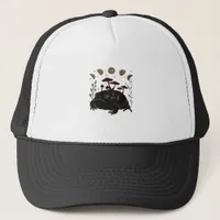 Academia Moon Witchy Goblincore Aesthetic Frog Cla Trucker Hat