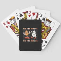 Tis The Season Pumpkin Boo 70s Halloween Costume Poker Cards