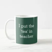 Funny Tea Lover Teacher Slogan Staffroom Coffee Mug