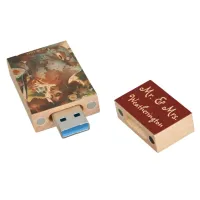 Custom San Francisco City Hall Wedding Photos USB  Wood Flash Drive