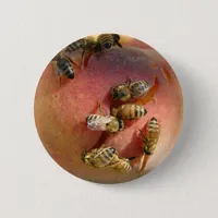 A Peach For The Bees Button