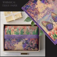 Enjoy the Little Things Butterfly Whimsical  Tissue Paper