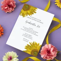 Yellow Sunflowers Bridal Shower Invitation