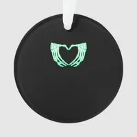 Skeleton Hands, Heart, Xray Halloween Costume Ornament