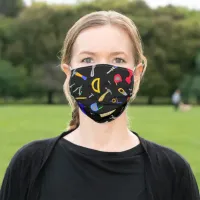 Tools Blue and Black Adult Cloth Face Mask