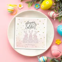 Happy Easter Napkins - Elegant Festive Touch