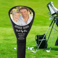 Star Dad Best By Par Custom Photo Father's Day Golf Head Cover