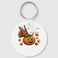 F-Caw-F Funny For Men Women Thanksgiving-Christmas Keychain