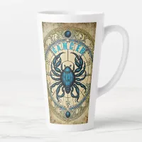 Cancer astrology sign latte mug