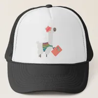 Alpaca and Suitcase Trucker Hat