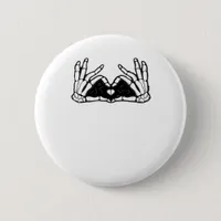 Skeleton Hands The Of A Heart Abstract Form Button