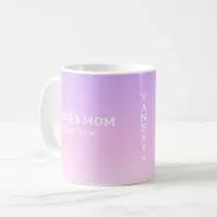 Brides Mom Pastel Pink And Lilac Name Coffee Mug