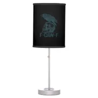 Crow F-Caw-F Retro Crow Lover Funny Table Lamp