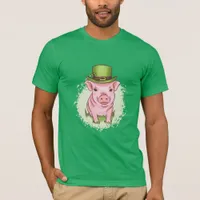 Saint Patricks Pig  T-Shirt