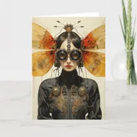 Cute Scifi Bug Lady All Occasions  Card