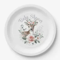 Deer Baby Shower Woodland Animal Paper Plates