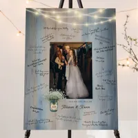 Rustic Wedding Photo Guest Book Alternative Sign
