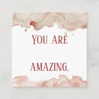 Pink Watercolor Affirmation Cards