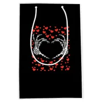Skeleton Hand Heart Valentines Day Funny Classic Medium Gift Bag