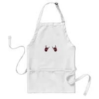 Skeleton Hand Heart Roll & Red Classic  Adult Apron