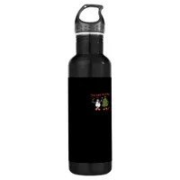 Tis The Season Christmas Tree Pals Classic Trendy  Stainless Steel Water Bottle