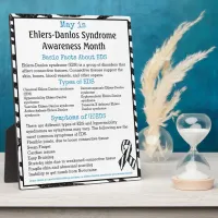 May is Ehlers-Danlos Syndrome Awareness Month Plaque