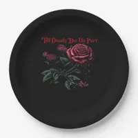Till Death Do Us Part Classic – Love Design Paper Plates